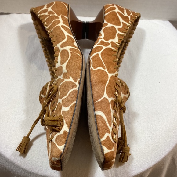 Martinez Valero vintage animal print kitten heels sz 7.5 - Picture 5 of 8